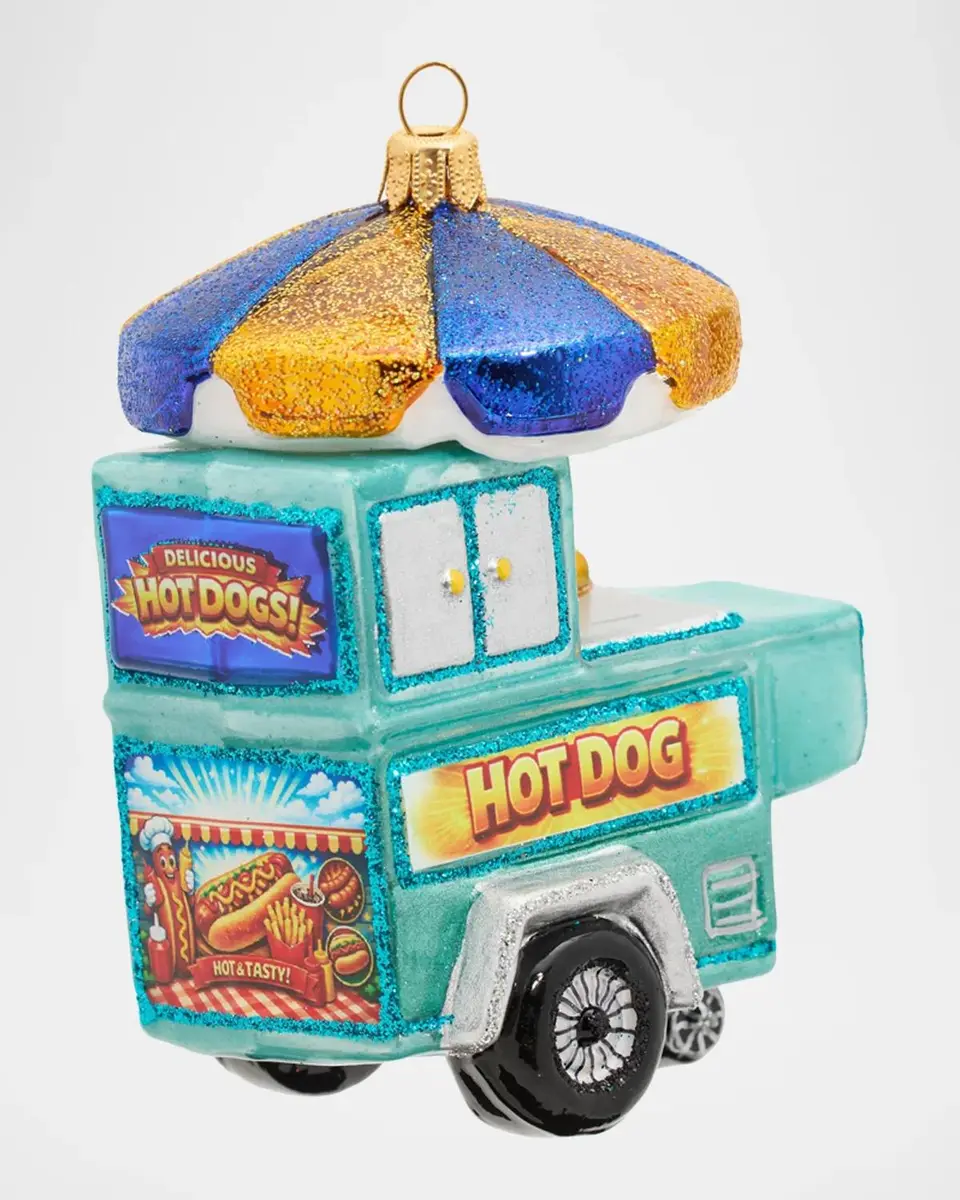 Impuls Hot Dog Cart Glass Ornament | Thumbnail 2 Impuls Hot Dog Cart Glass Ornament | Thumbnail 2