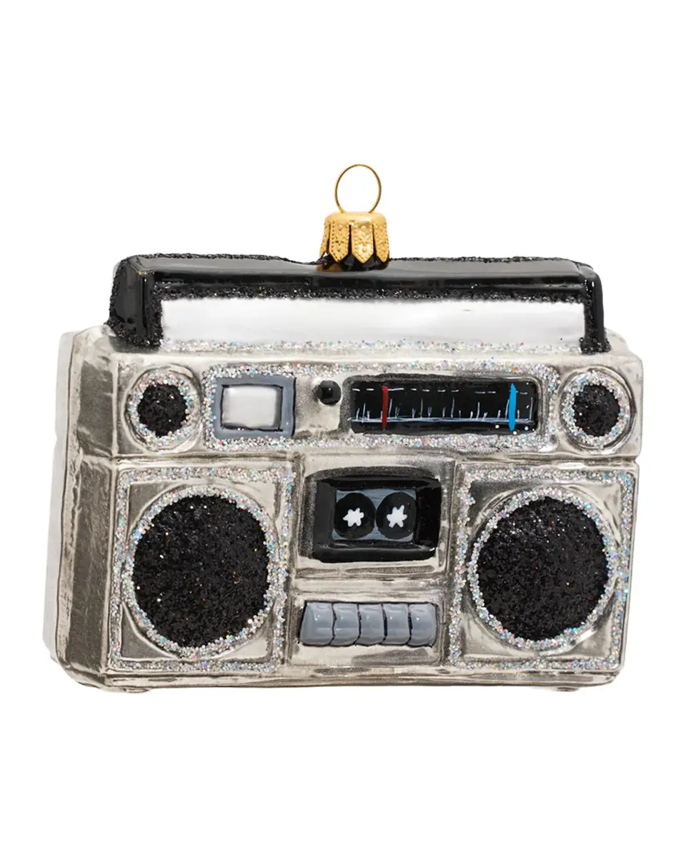 Impuls Retro Boombox Glass Ornament | Thumbnail 3 Impuls Retro Boombox Glass Ornament | Thumbnail 3