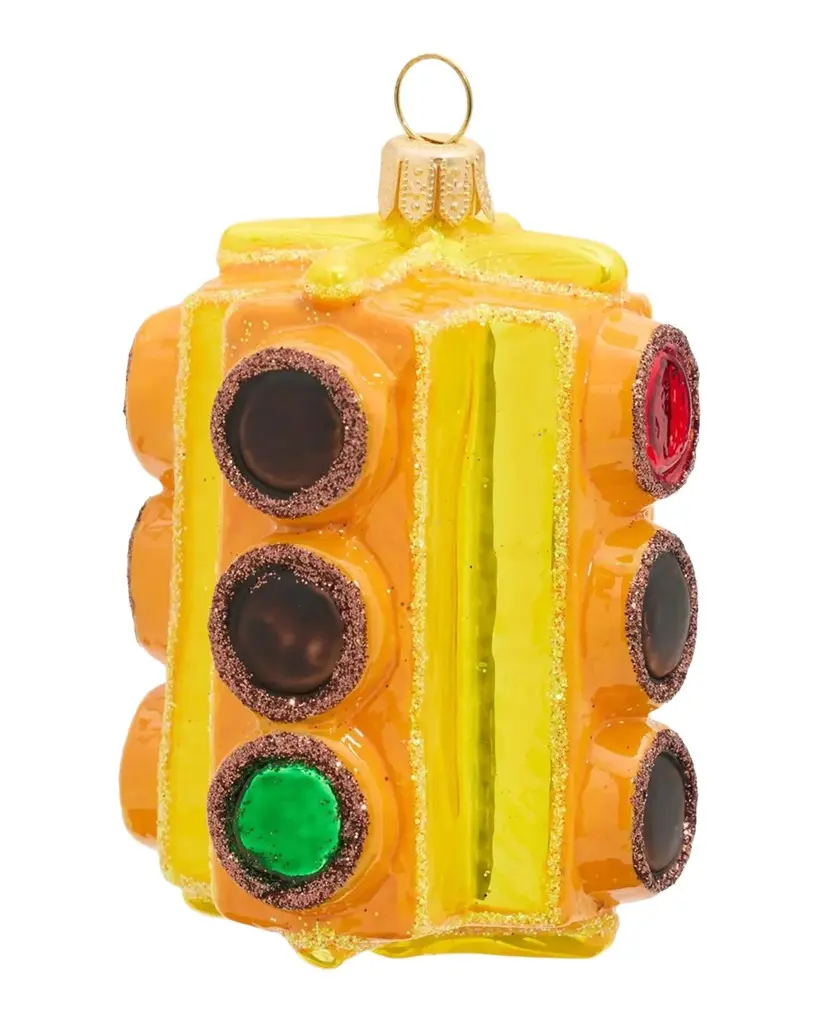 NYC Traffic Light Glass Ornament NYC Traffic Light Glass Ornament