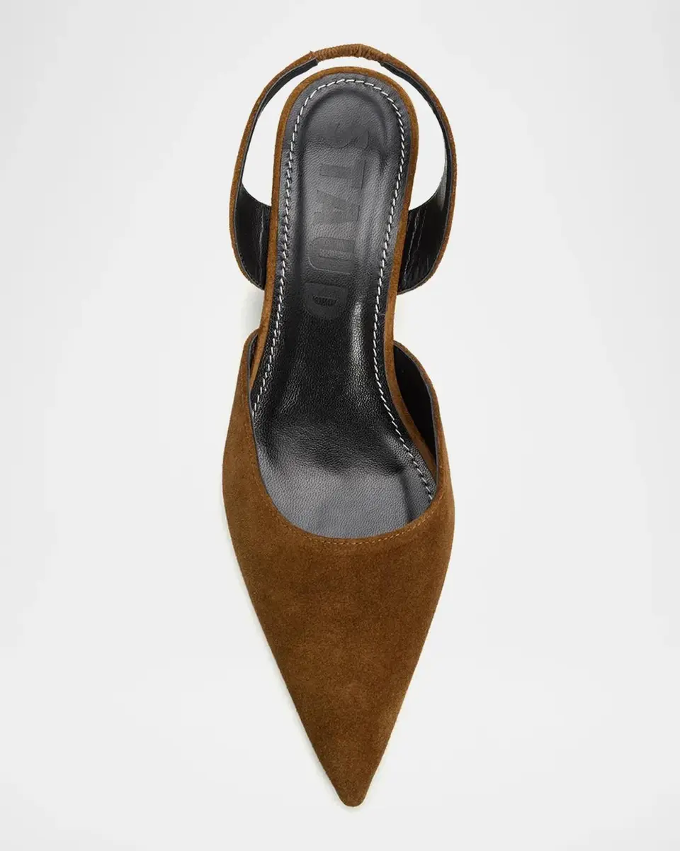 Staud 40mm Sebastian Suede Slingback Pumps | Thumbnail 6