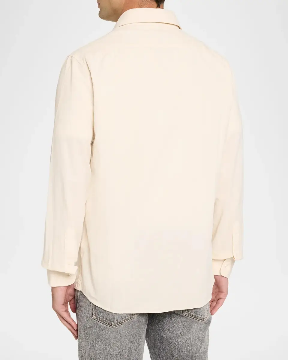 Brunello Cucinelli Men's Corduroy Button-Front Shirt | Thumbnail 3 Brunello Cucinelli Men's Corduroy Button-Front Shirt | Thumbnail 3