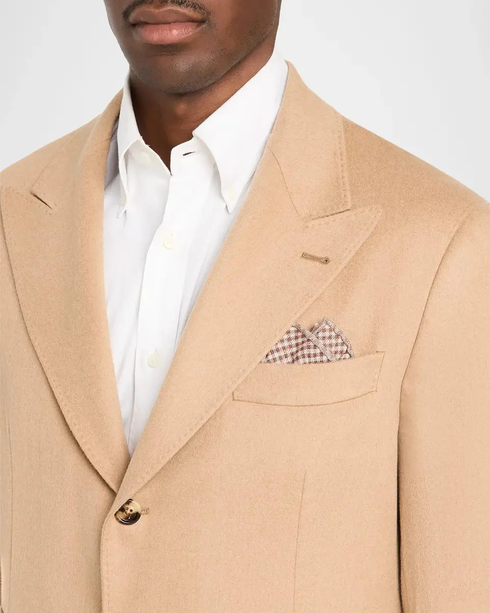 Brunello Cucinelli Men's Single-Breasted Peak Lapel Suit Jacket | Thumbnail 5 Brunello Cucinelli Men's Single-Breasted Peak Lapel Suit Jacket | Thumbnail 5