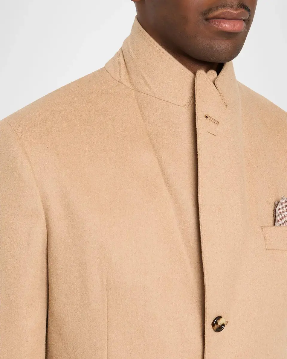 Brunello Cucinelli Men's Single-Breasted Peak Lapel Suit Jacket | Thumbnail 7 Brunello Cucinelli Men's Single-Breasted Peak Lapel Suit Jacket | Thumbnail 7