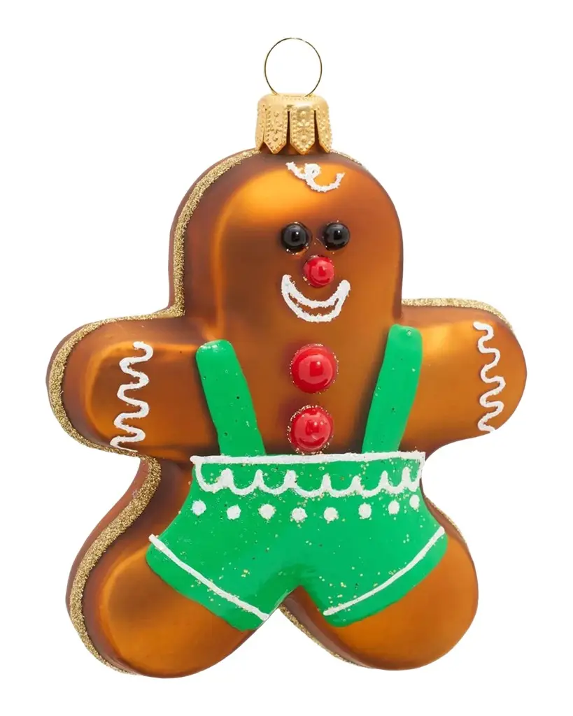 Impuls Gingerbread Boy Glass Ornament