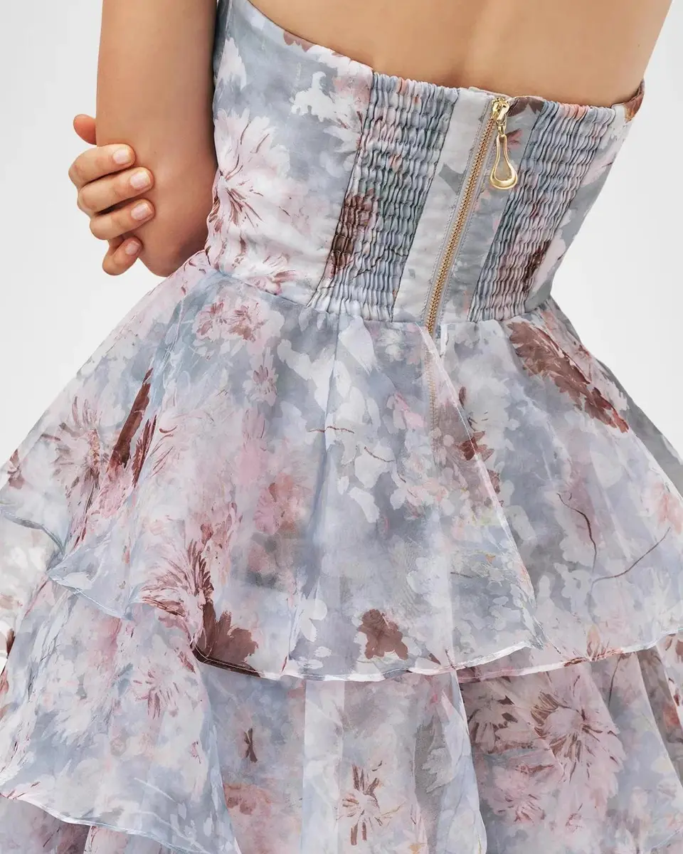 Aje Gabriella Strapless Tiered Ruffle Gown | Thumbnail 5