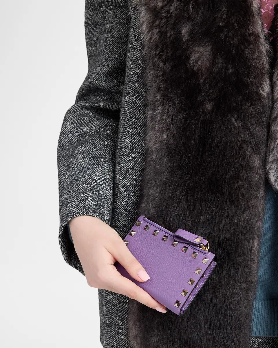 Valentino Garavani Rockstud Leather Coin Purse | Thumbnail 2 Valentino Garavani Rockstud Leather Coin Purse | Thumbnail 2