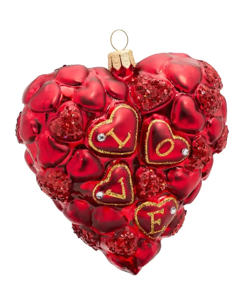 Glass Heart Ornament