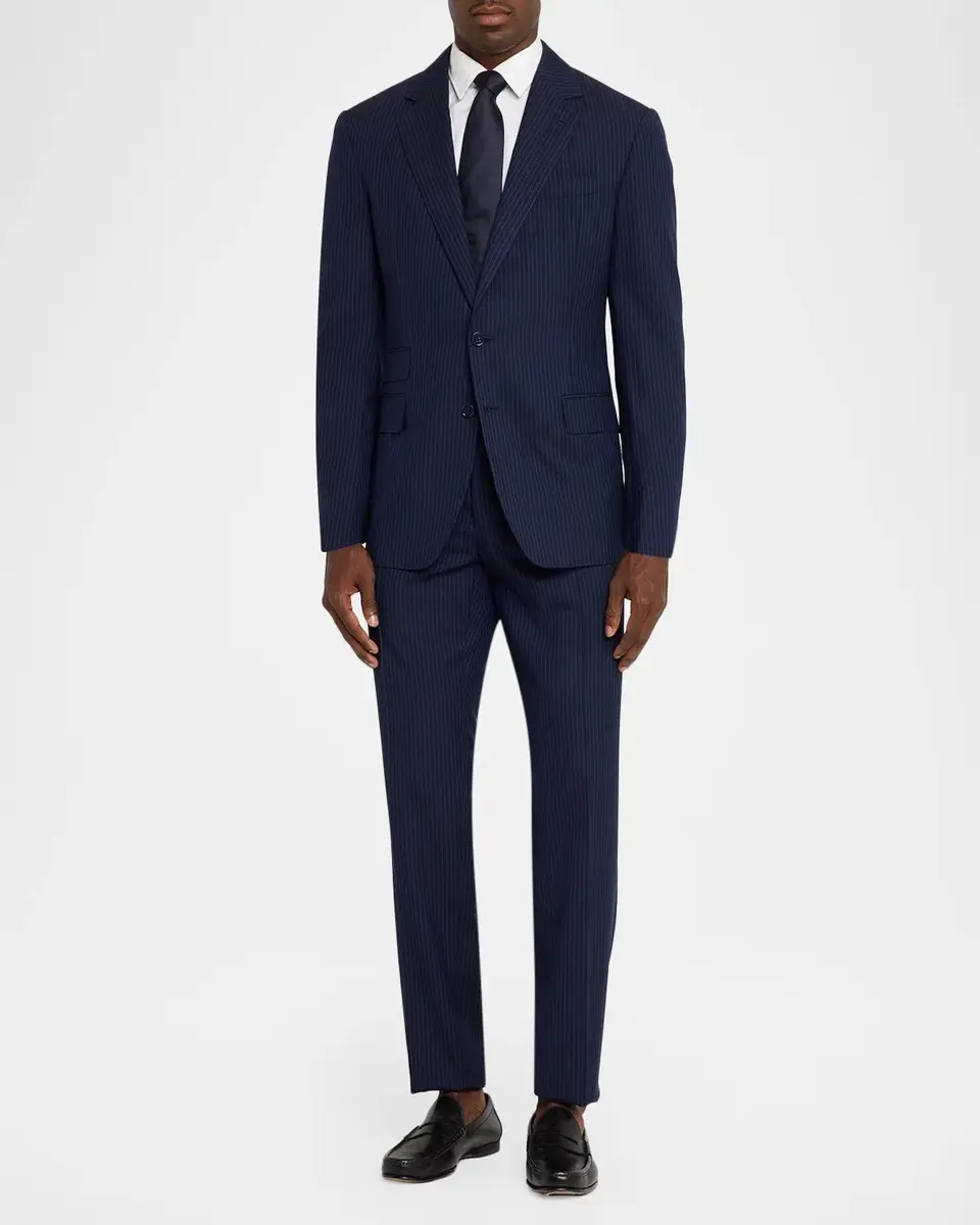 Ralph Lauren Purple Label Men's Kent Hand-Tailored Striped Suit | Thumbnail 2 Ralph Lauren Purple Label Men's Kent Hand-Tailored Striped Suit | Thumbnail 2