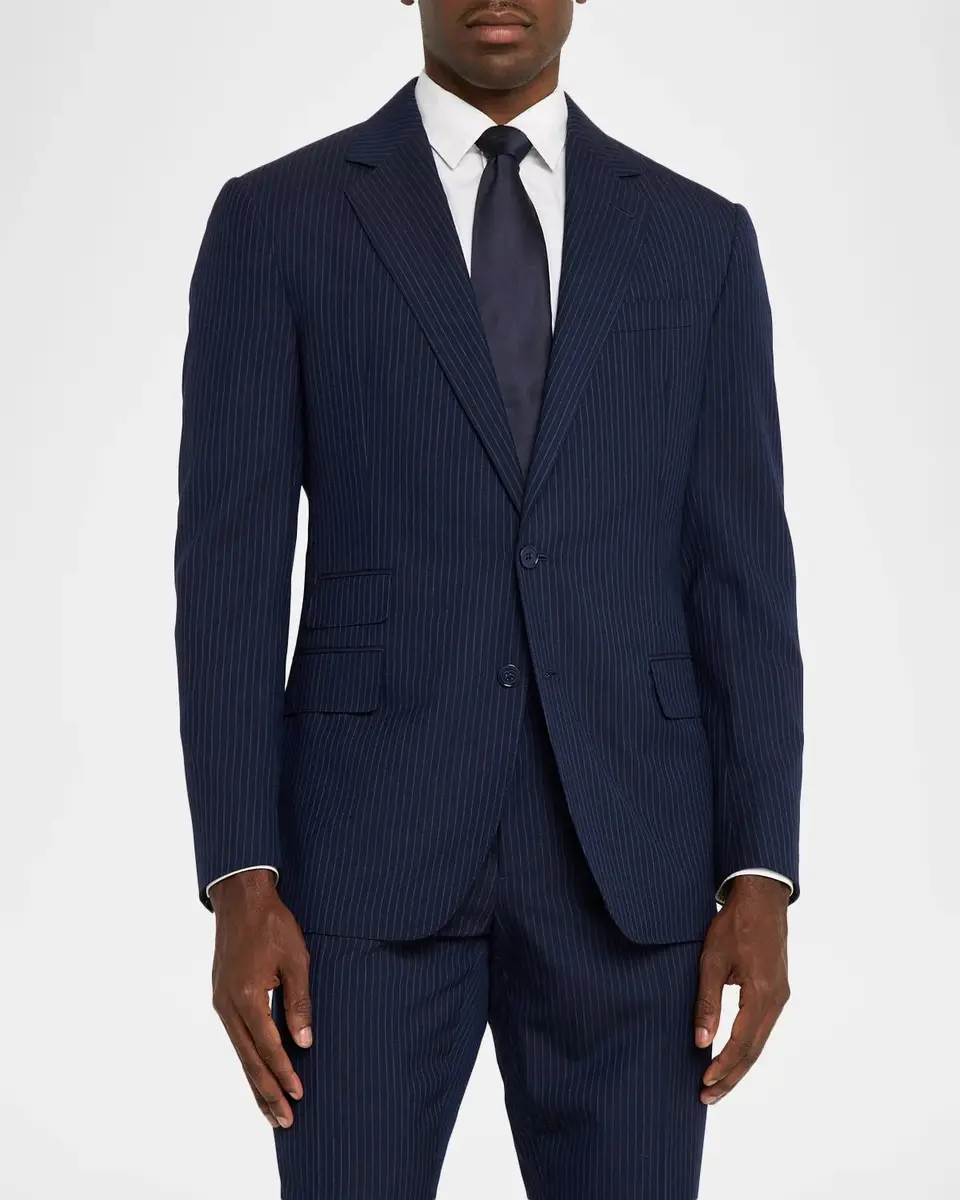 Ralph Lauren Purple Label Men's Kent Hand-Tailored Striped Suit | Thumbnail 4 Ralph Lauren Purple Label Men's Kent Hand-Tailored Striped Suit | Thumbnail 4