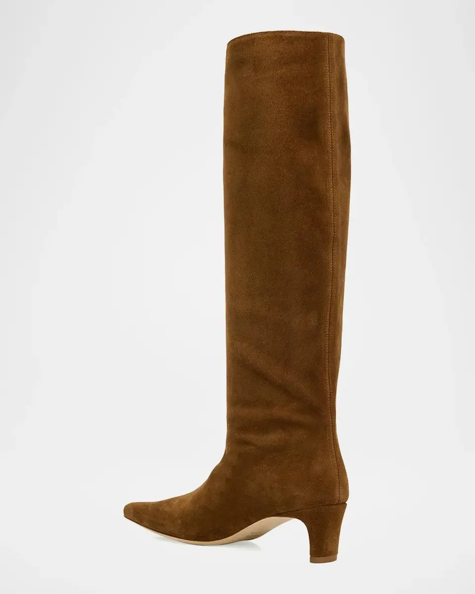 Staud 50mm Wally Suede Knee-High Boots | Thumbnail 4 Staud 50mm Wally Suede Knee-High Boots | Thumbnail 4