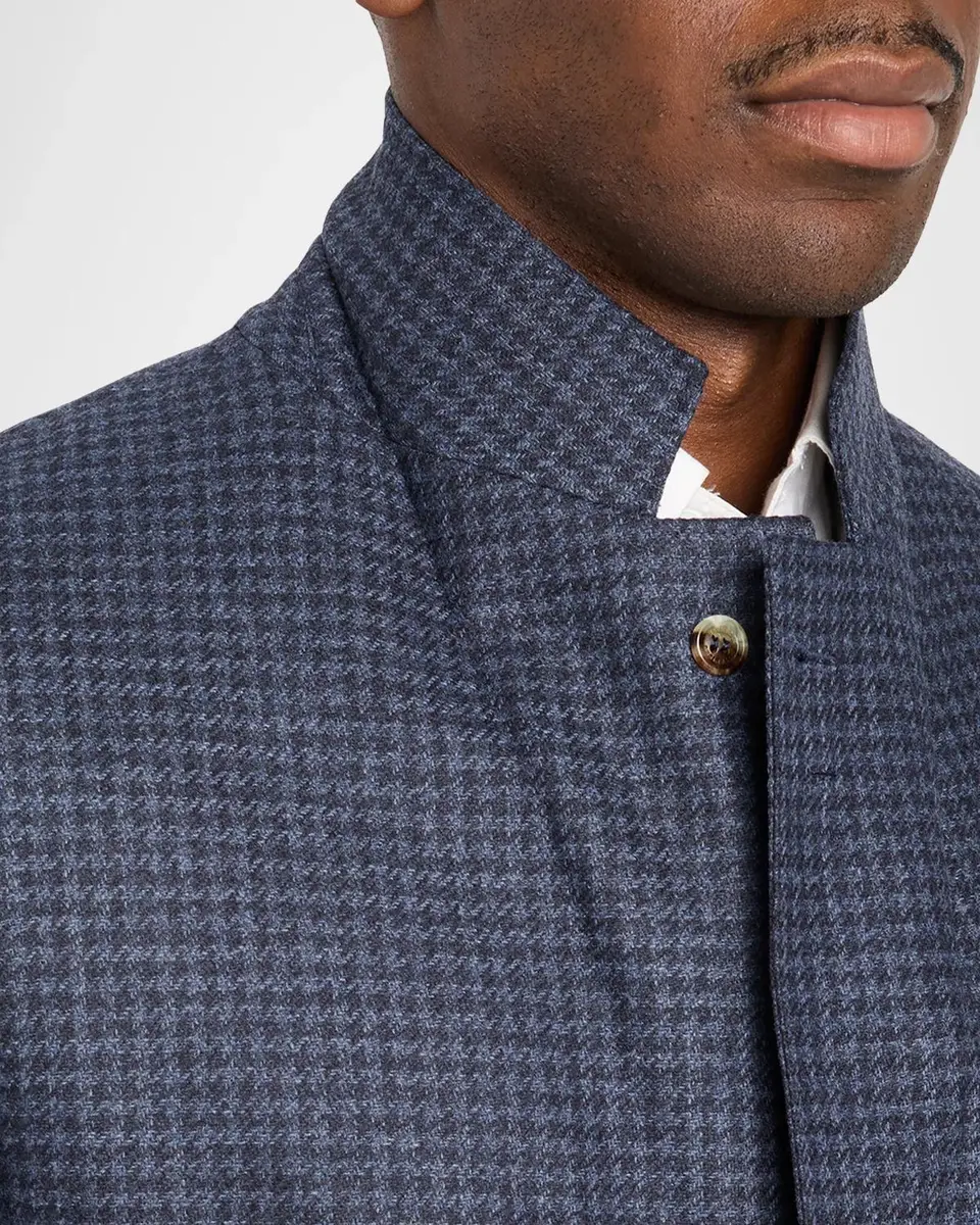 Brunello Cucinelli Men's Wool-Cashmere Houndstooth Suit Jacket | Thumbnail 7 Brunello Cucinelli Men's Wool-Cashmere Houndstooth Suit Jacket | Thumbnail 7
