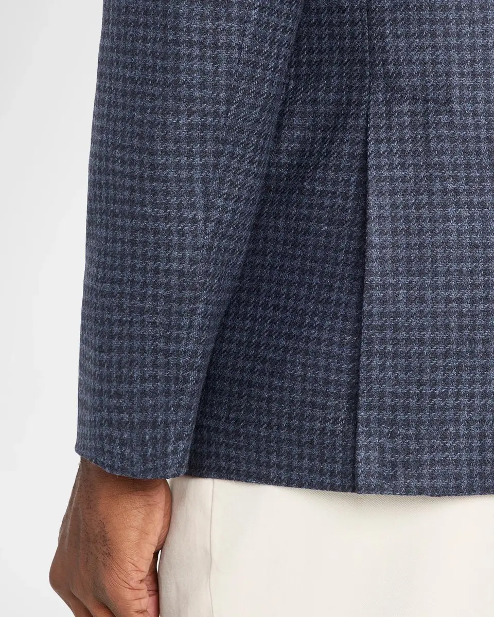 Brunello Cucinelli Men's Wool-Cashmere Houndstooth Suit Jacket | Thumbnail 8 Brunello Cucinelli Men's Wool-Cashmere Houndstooth Suit Jacket | Thumbnail 8