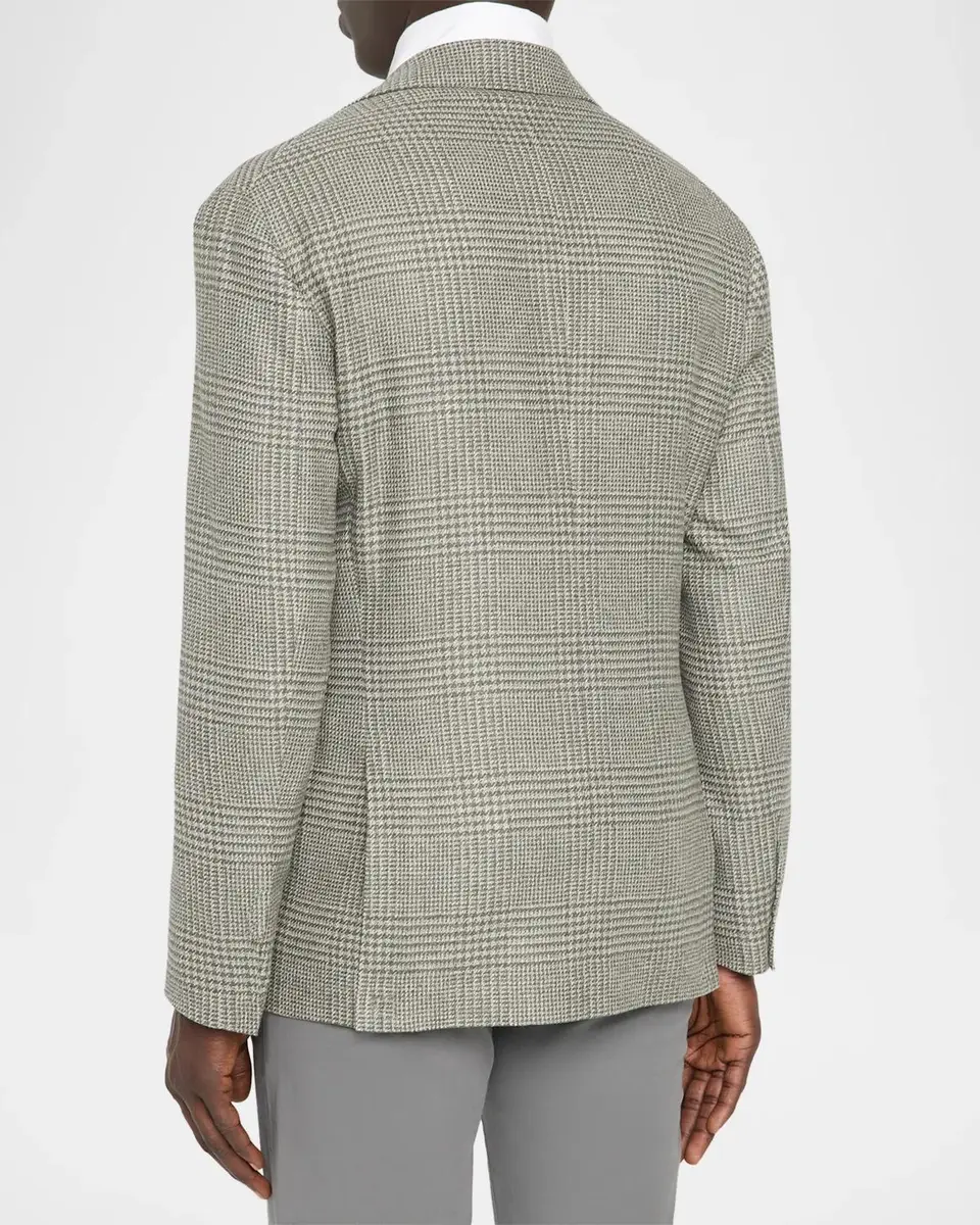 Brunello Cucinelli Men's Glen Plaid Single-Breasted Sport Coat | Thumbnail 3 Brunello Cucinelli Men's Glen Plaid Single-Breasted Sport Coat | Thumbnail 3