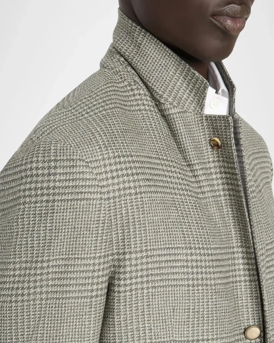 Brunello Cucinelli Men's Glen Plaid Single-Breasted Sport Coat | Thumbnail 7 Brunello Cucinelli Men's Glen Plaid Single-Breasted Sport Coat | Thumbnail 7