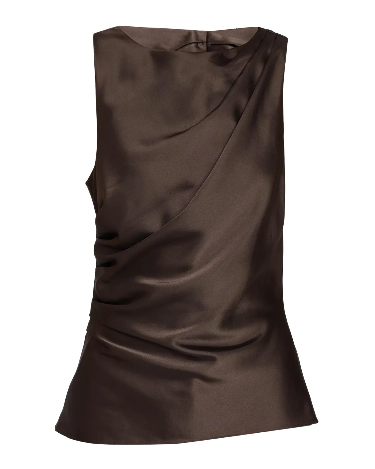 Sasha Draped Satin Top Sasha Draped Satin Top