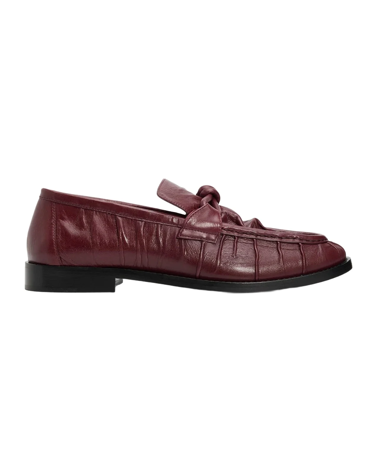 Bottega Veneta Astaire Leather Knot Loafers