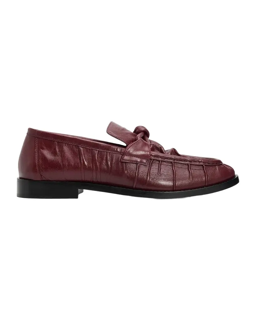Bottega Veneta Astaire Leather Knot Loafers