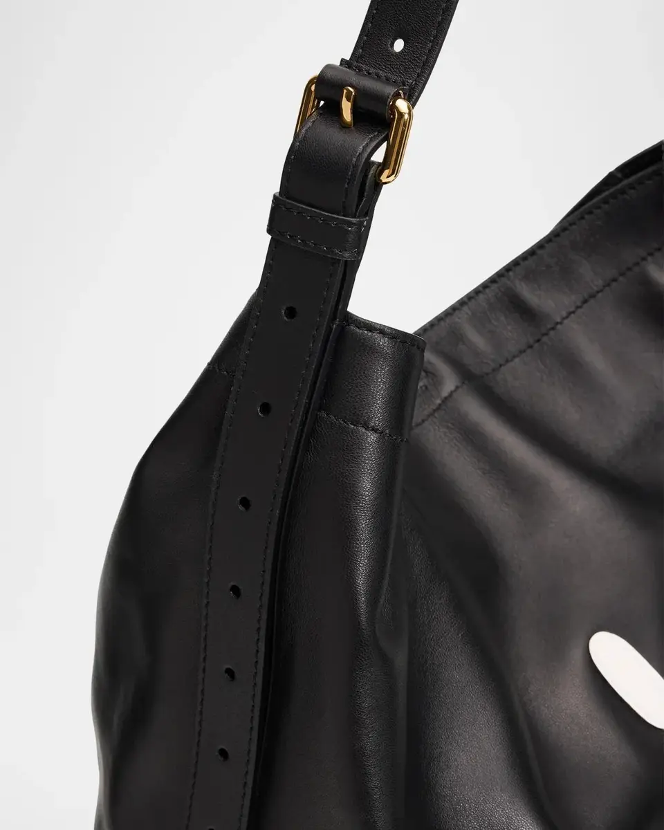 MOSCHINO Men's Smiley Leather Shoulder Bag | Thumbnail 6 MOSCHINO Men's Smiley Leather Shoulder Bag | Thumbnail 6