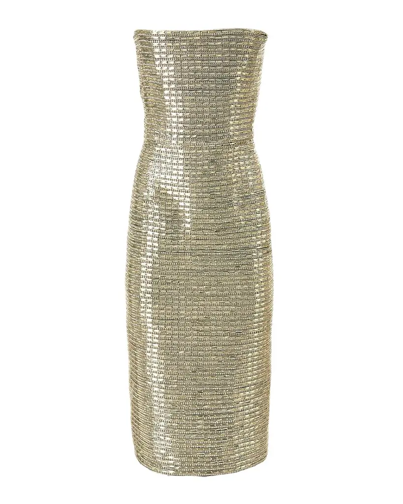 Strapless Embellished Midi Dress Strapless Embellished Midi Dress