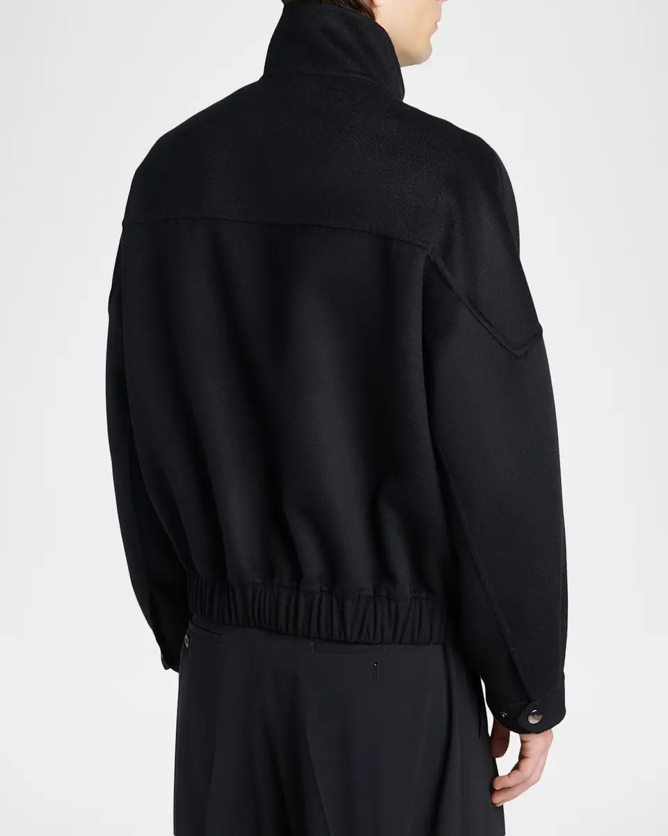 Giorgio Armani Men's Cashmere-Blend Bomber Jacket | Thumbnail 3 Giorgio Armani Men's Cashmere-Blend Bomber Jacket | Thumbnail 3