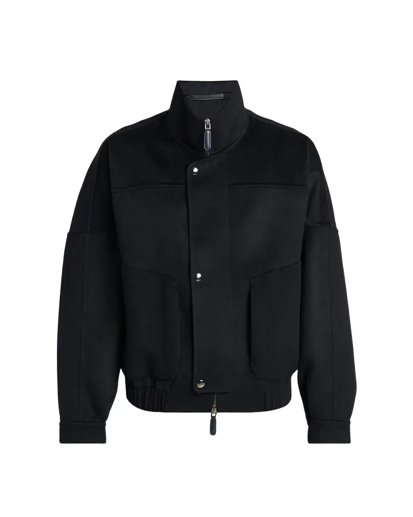 Giorgio Armani Men's Cashmere-Blend Bomber Jacket