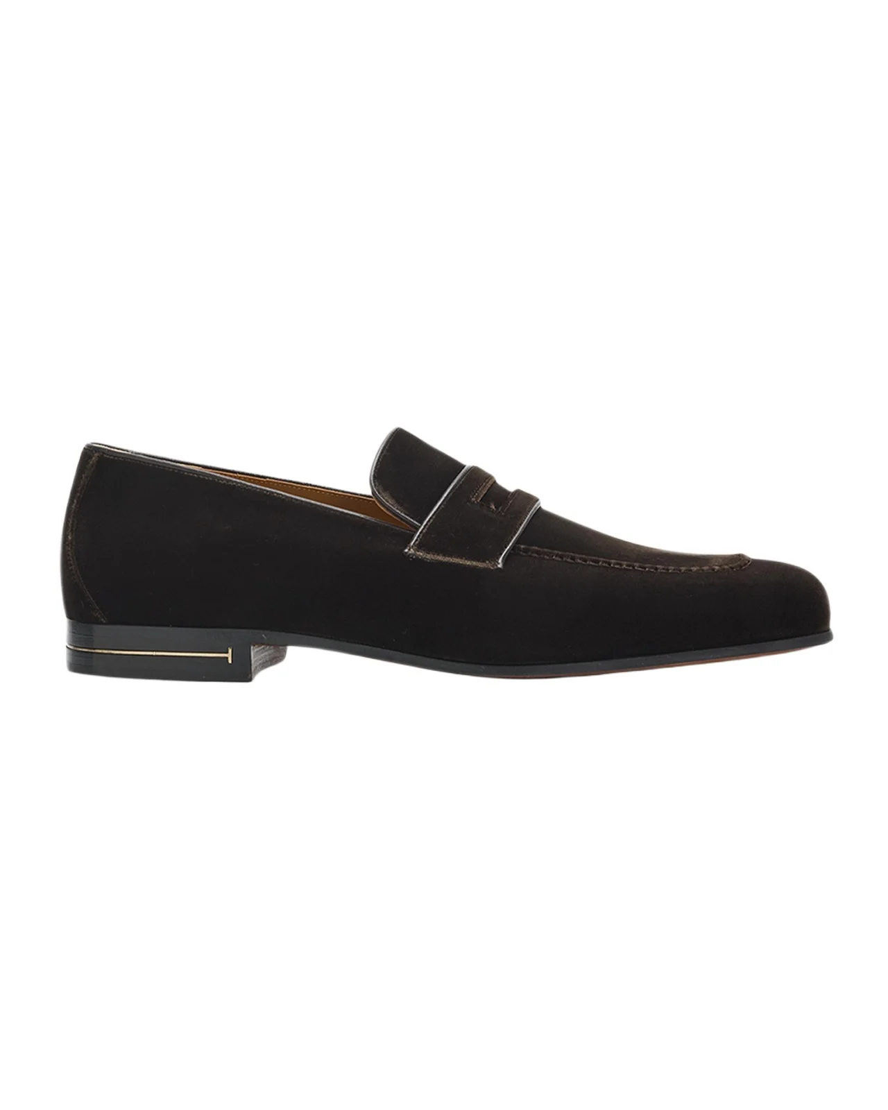 Tom Ford Men's Velvet Apron-Toe Penny Loafers