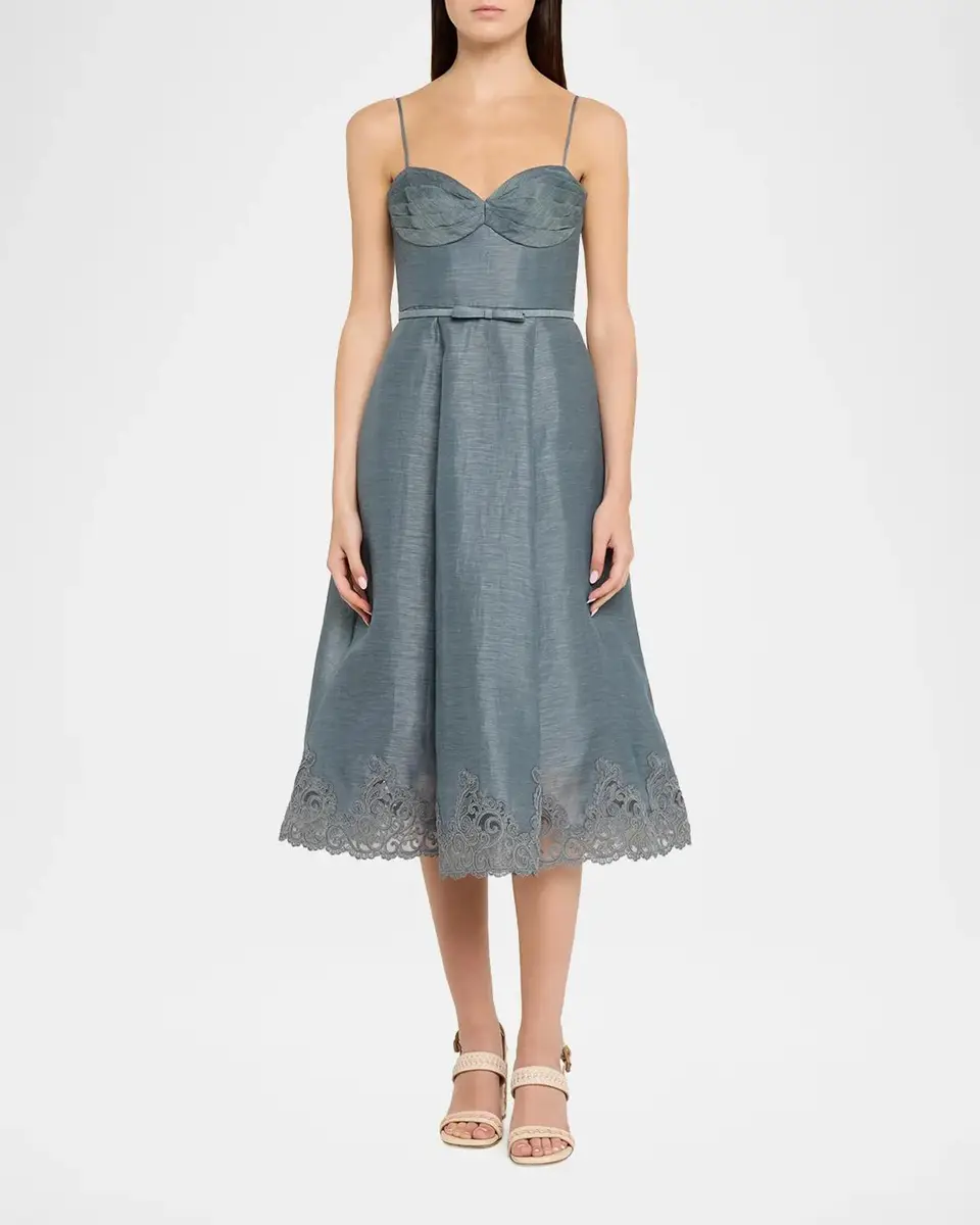 Zimmermann Ascent Tucked Midi Dress | Thumbnail 2