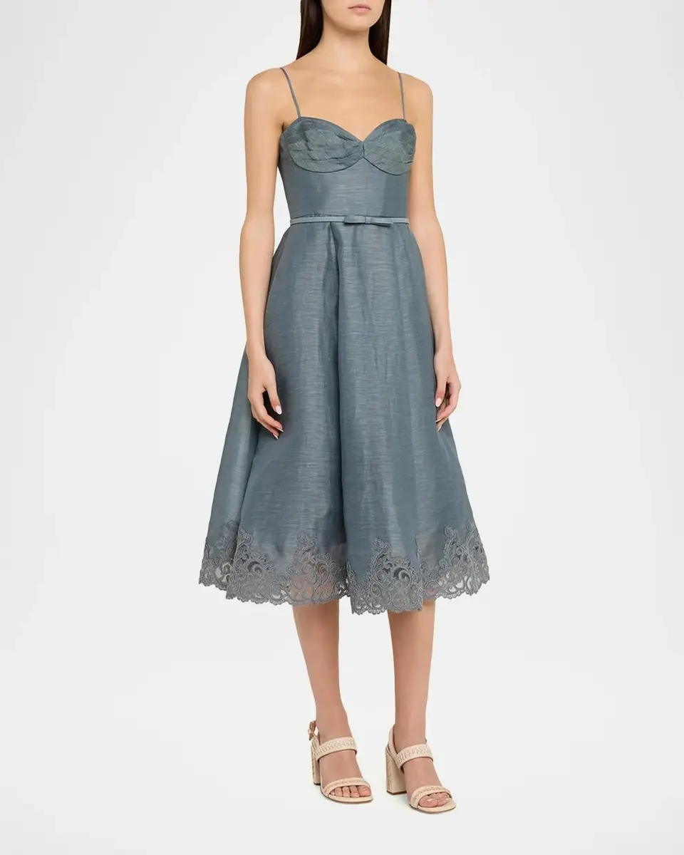 Zimmermann Ascent Tucked Midi Dress | Thumbnail 4