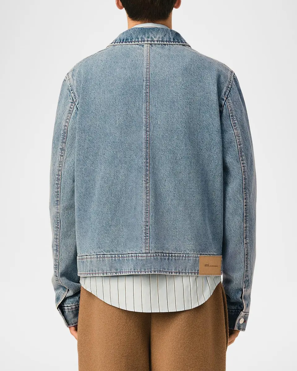 AMI PARIS Men's Ami De Coeur Zipped Jacket | Thumbnail 3