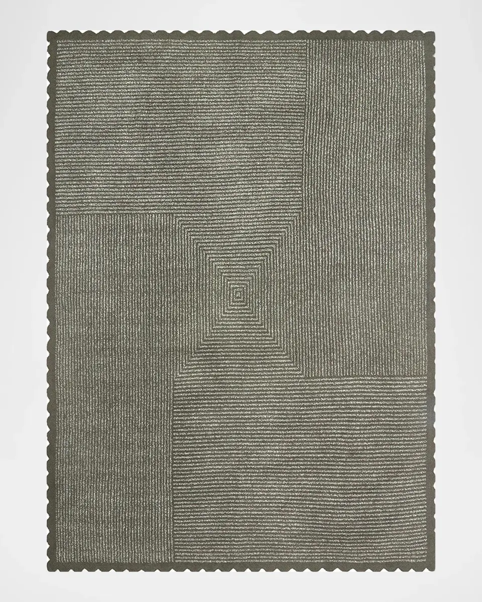 Barefoot Dreams CozyChic Scallop Stripe Throw, 54" x 72" | Thumbnail 5 Barefoot Dreams CozyChic Scallop Stripe Throw, 54" x 72" | Thumbnail 5
