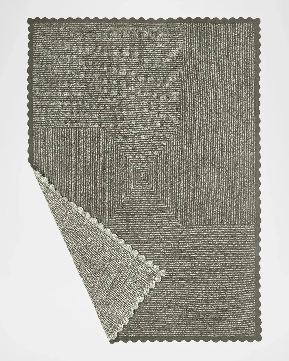 Barefoot Dreams CozyChic Scallop Stripe Throw, 54" x 72" | Thumbnail 6 Barefoot Dreams CozyChic Scallop Stripe Throw, 54" x 72" | Thumbnail 6
