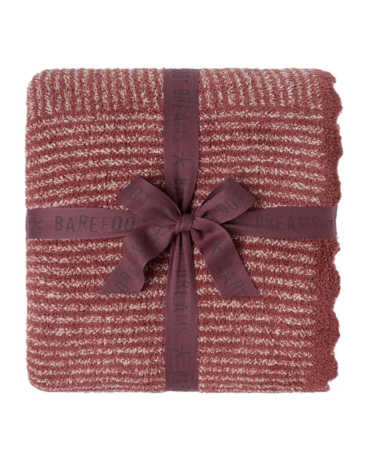 Barefoot Dreams CozyChic Scallop Stripe Throw, 54" x 72"