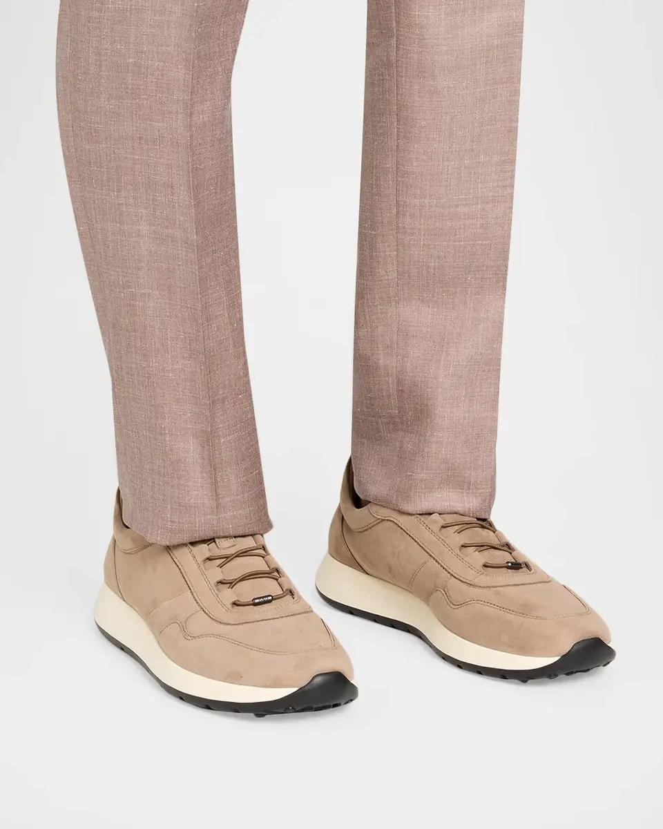 Tod's Men's Red Dot Pashmy Suede Sneakers | Thumbnail 2 Tod's Men's Red Dot Pashmy Suede Sneakers | Thumbnail 2