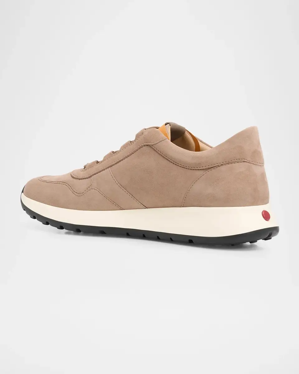 Tod's Men's Red Dot Pashmy Suede Sneakers | Thumbnail 4 Tod's Men's Red Dot Pashmy Suede Sneakers | Thumbnail 4