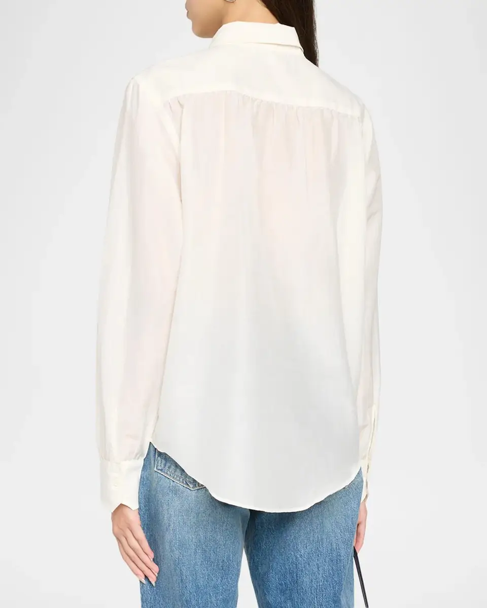 RE/DONE Dillon Cotton-Silk Voile Button-Front Shirt | Thumbnail 3 RE/DONE Dillon Cotton-Silk Voile Button-Front Shirt | Thumbnail 3