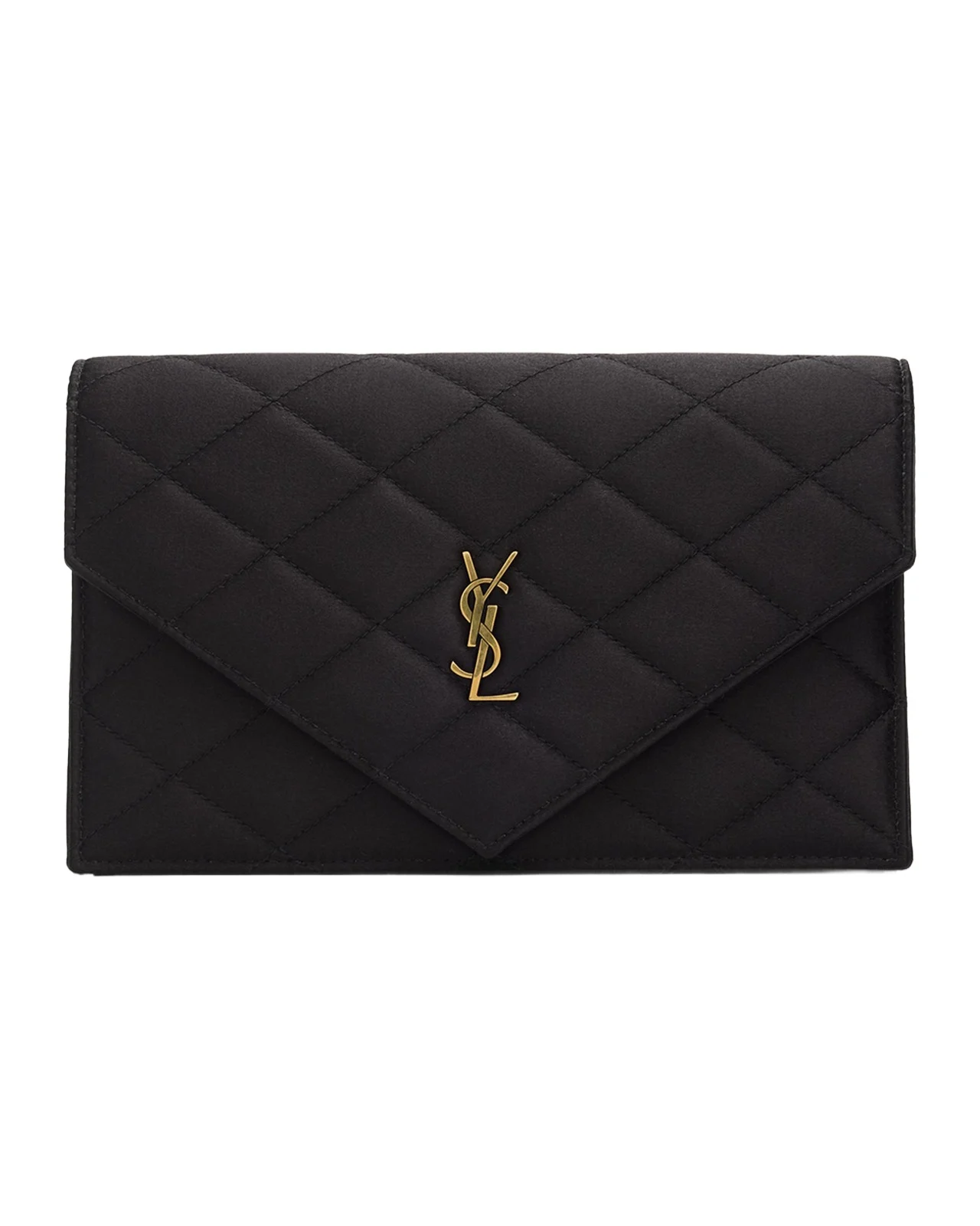 Saint Laurent YSL Small Quilted Wallet on Chain