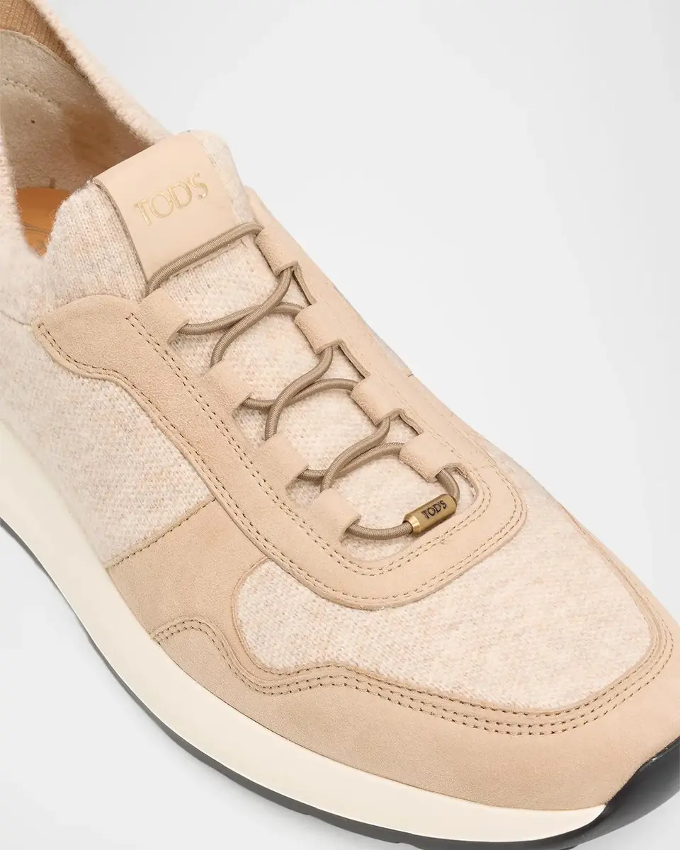 Tod's Sportiva Knit Suede Sneakers | Thumbnail 5 Tod's Sportiva Knit Suede Sneakers | Thumbnail 5