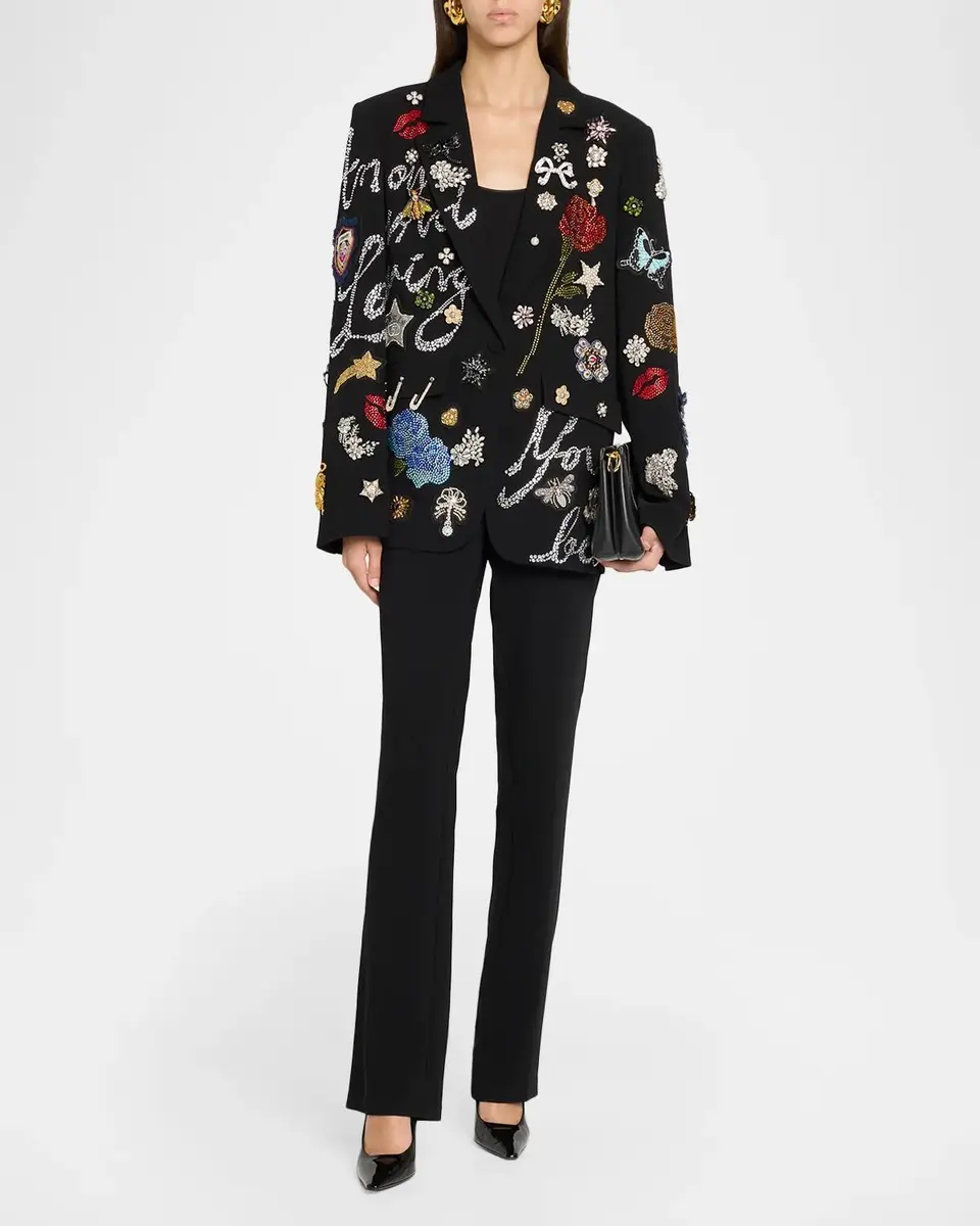 Cinq à Sept Greatest Hits Embellished Blazer | Thumbnail 2 Cinq à Sept Greatest Hits Embellished Blazer | Thumbnail 2