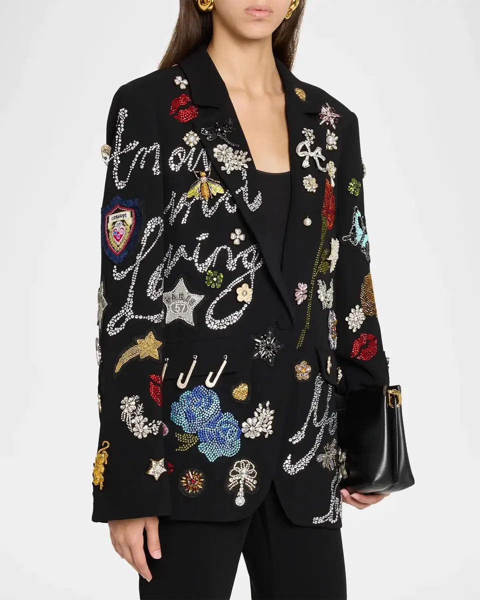 Cinq à Sept Greatest Hits Embellished Blazer | Thumbnail 4 Cinq à Sept Greatest Hits Embellished Blazer | Thumbnail 4