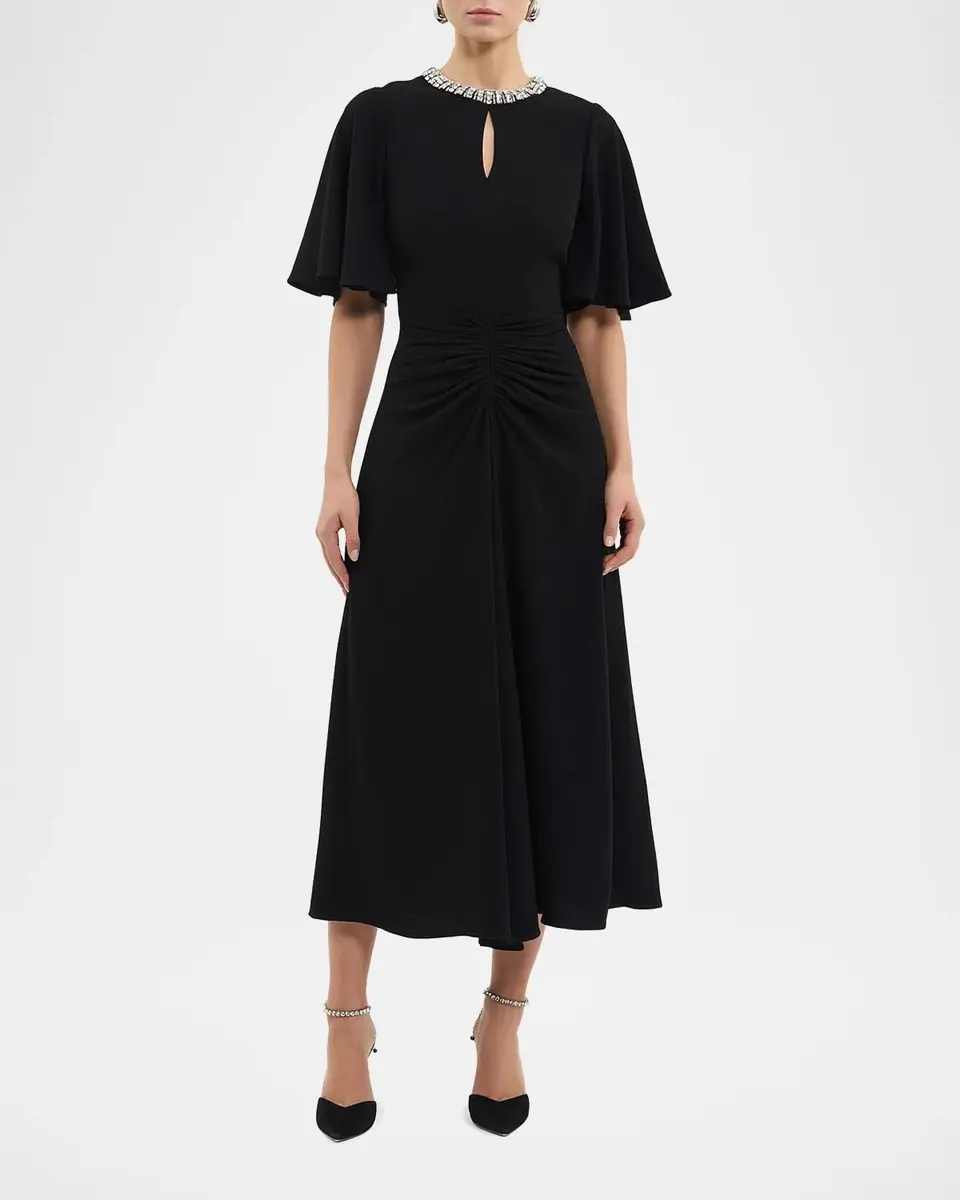 Rebecca Vallance Noemie Crystal-Embellished Midi-Dress | Thumbnail 2 Rebecca Vallance Noemie Crystal-Embellished Midi-Dress | Thumbnail 2