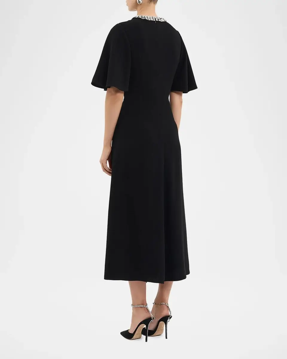 Rebecca Vallance Noemie Crystal-Embellished Midi-Dress | Thumbnail 3 Rebecca Vallance Noemie Crystal-Embellished Midi-Dress | Thumbnail 3