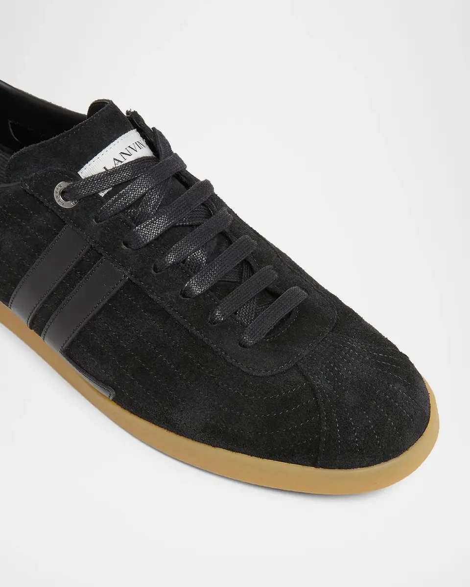 Lanvin Men's Glen 2.0 Suede Sneakers | Thumbnail 3 Lanvin Men's Glen 2.0 Suede Sneakers | Thumbnail 3