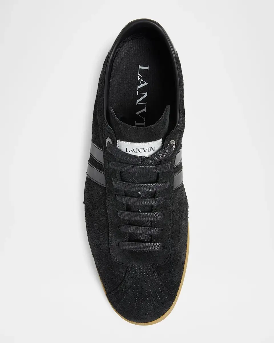 Lanvin Men's Glen 2.0 Suede Sneakers | Thumbnail 4 Lanvin Men's Glen 2.0 Suede Sneakers | Thumbnail 4