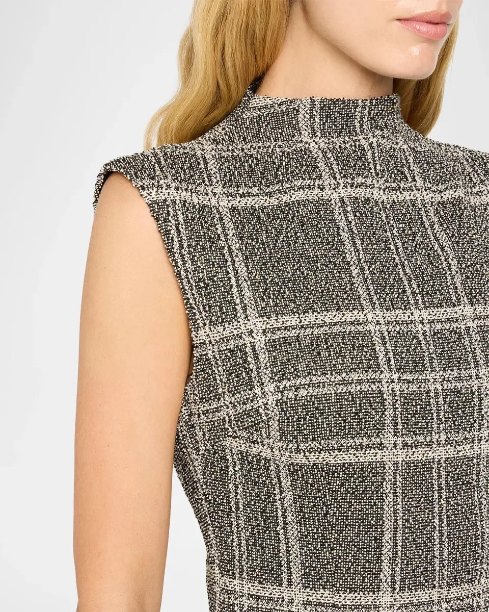 Ramy Brook Georgia Sleeveless Plaid Mock-Neck Midi Dress | Thumbnail 5 Ramy Brook Georgia Sleeveless Plaid Mock-Neck Midi Dress | Thumbnail 5