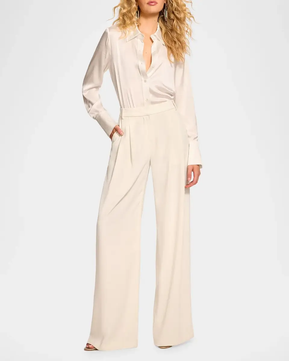 Ramy Brook Leslie Pleated Wide-Leg Pants | Thumbnail 2 Ramy Brook Leslie Pleated Wide-Leg Pants | Thumbnail 2