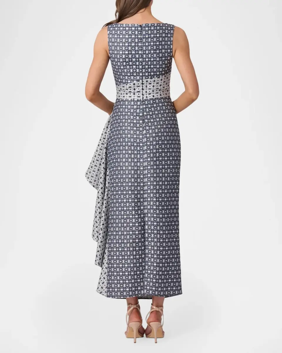 Shoshanna Catherine Draped Jacquard Maxi Dress | Thumbnail 3 Shoshanna Catherine Draped Jacquard Maxi Dress | Thumbnail 3