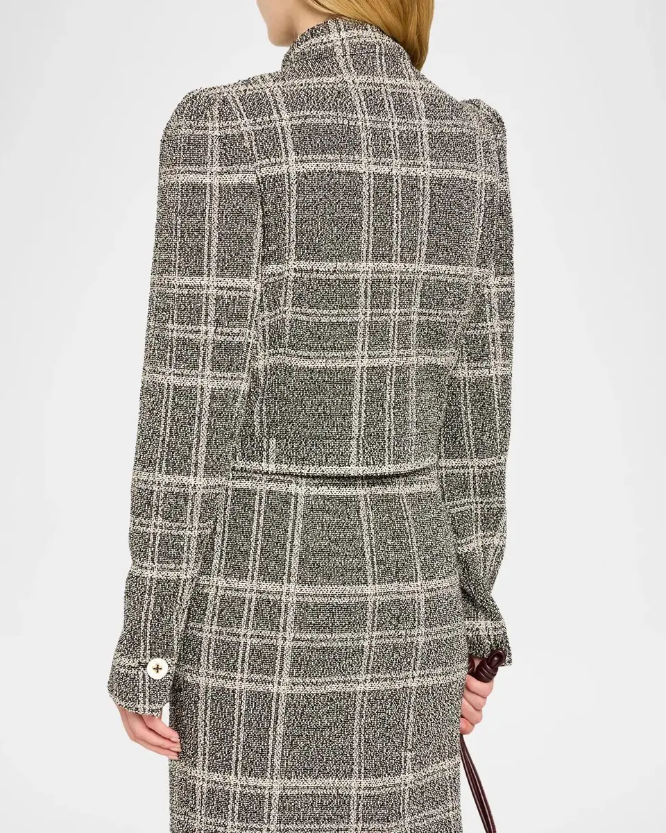 Ramy Brook Gwen Cropped Tweed Jacket | Thumbnail 3 Ramy Brook Gwen Cropped Tweed Jacket | Thumbnail 3
