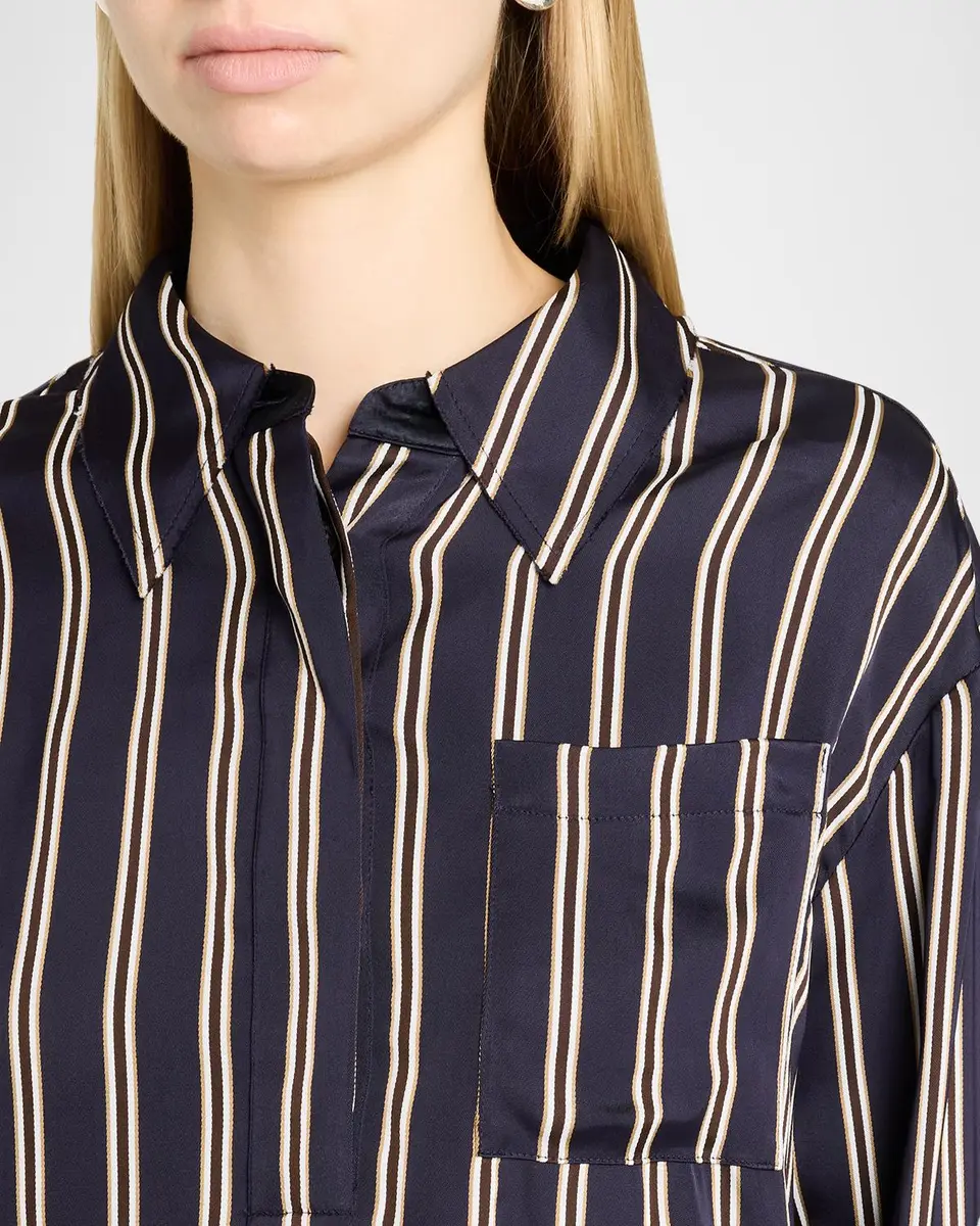 Jason Wu Collection Striped Satin Button-Down Shirt | Thumbnail 5