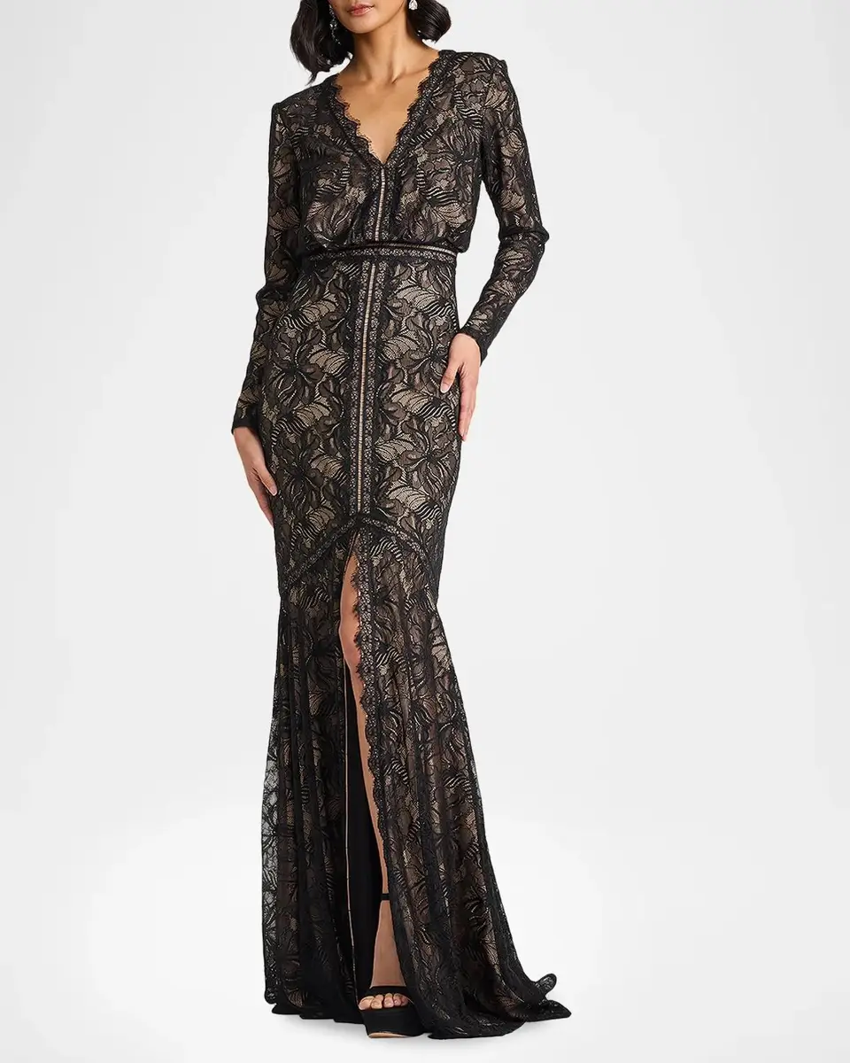 Tadashi Shoji Floral Lace Gown | Thumbnail 2