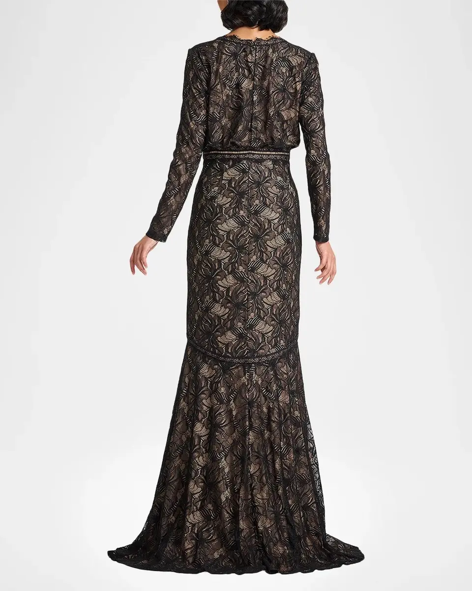 Tadashi Shoji Floral Lace Gown | Thumbnail 3
